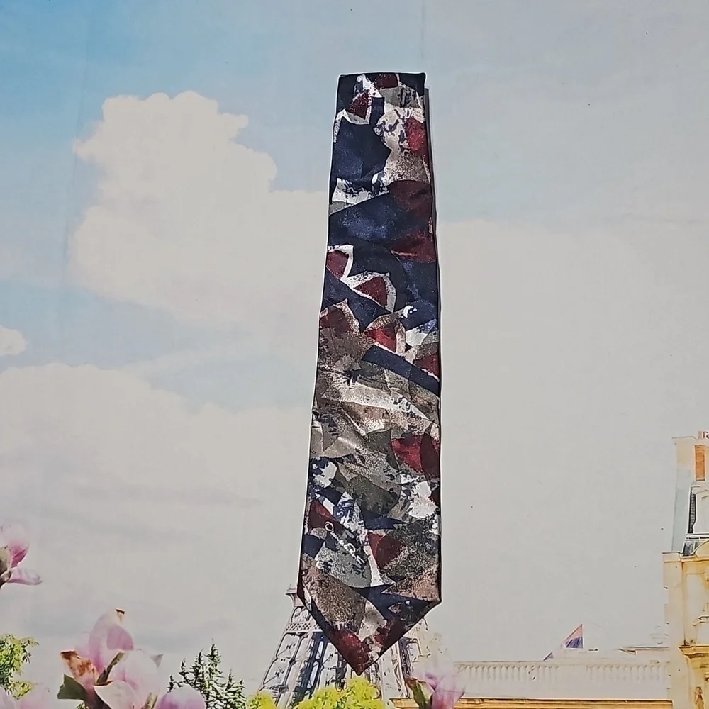 Oscar De La Renta Studio‎ Polyester Silk Blend Tie